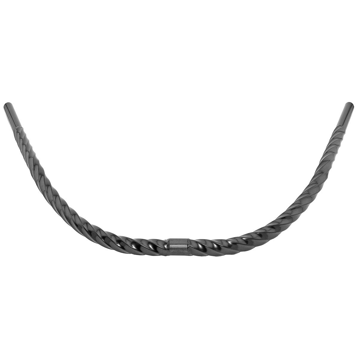 Beach Cruisers Vintage Hexagon Twisted Moon Handlebar 25.4mm Black.